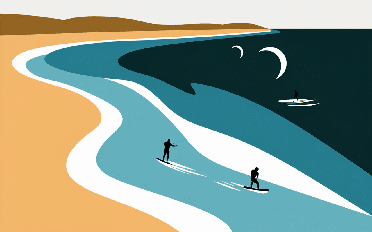 Spots kitesurf Égypte vue aérienne