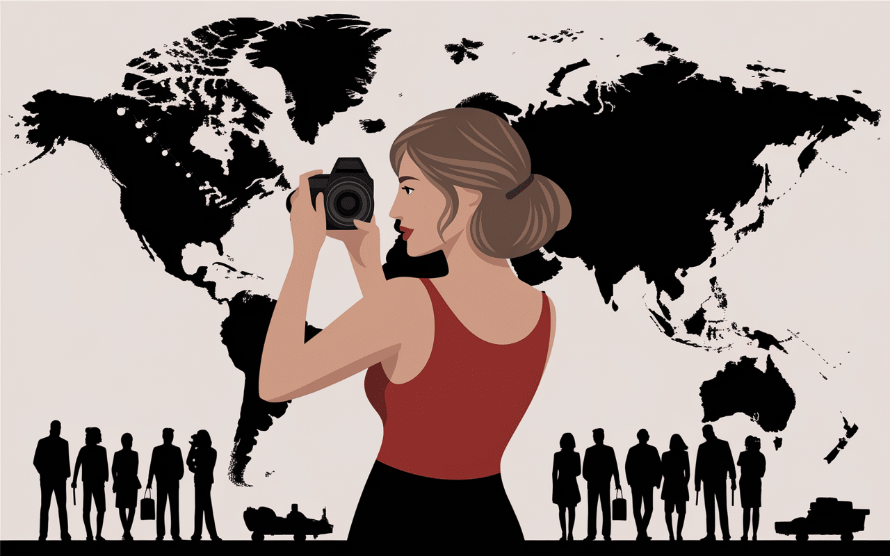 Photographe et voyageurs chez Aguila