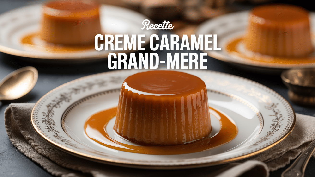 Crème caramel dorée traditionnelle