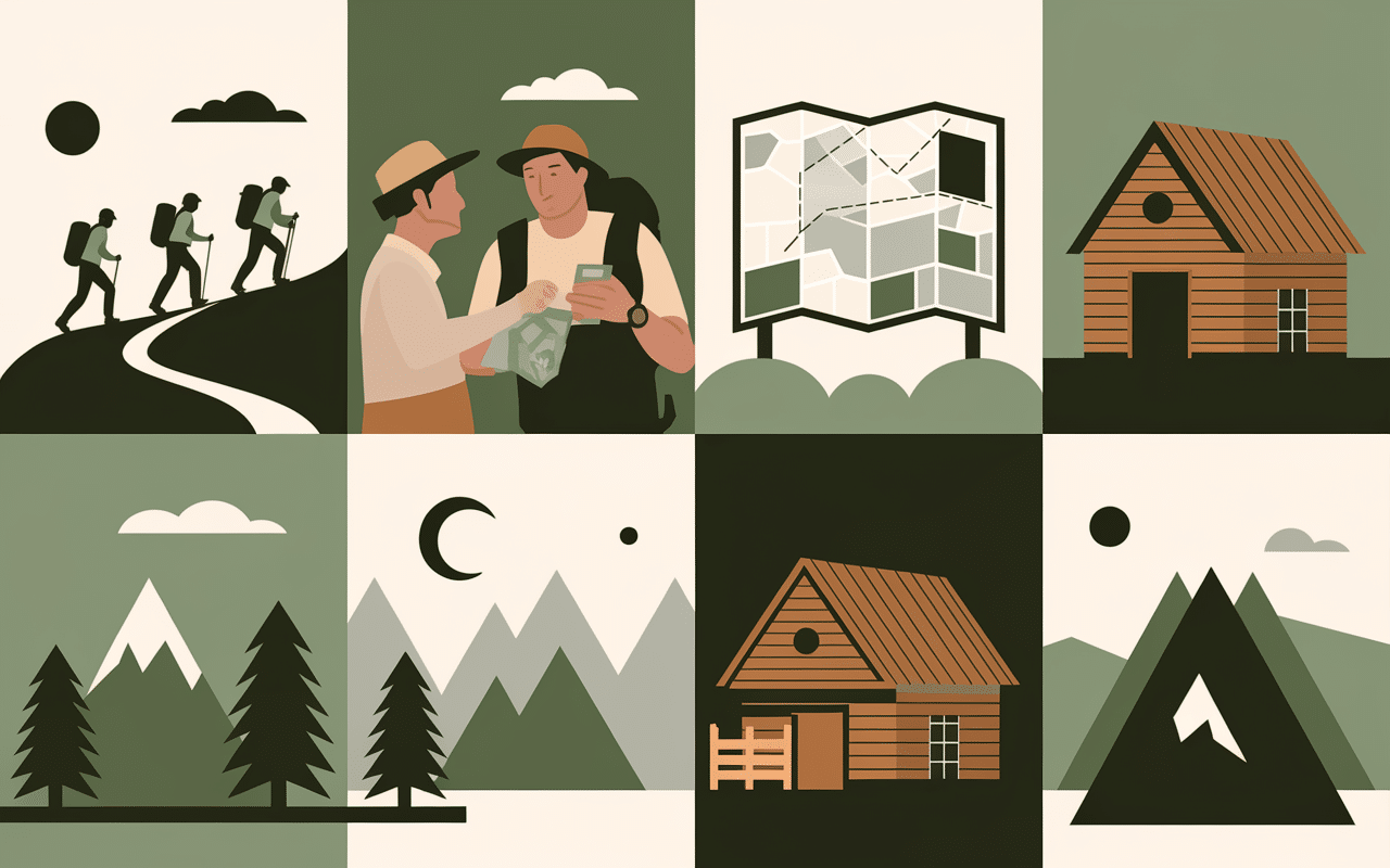 Collage services voyage montagne Cafnice Voyages