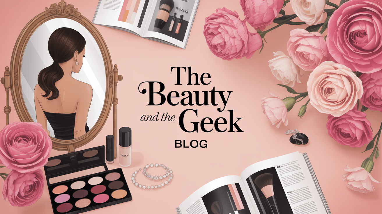 Femme stylisée avec éléments beauté et lifestyle