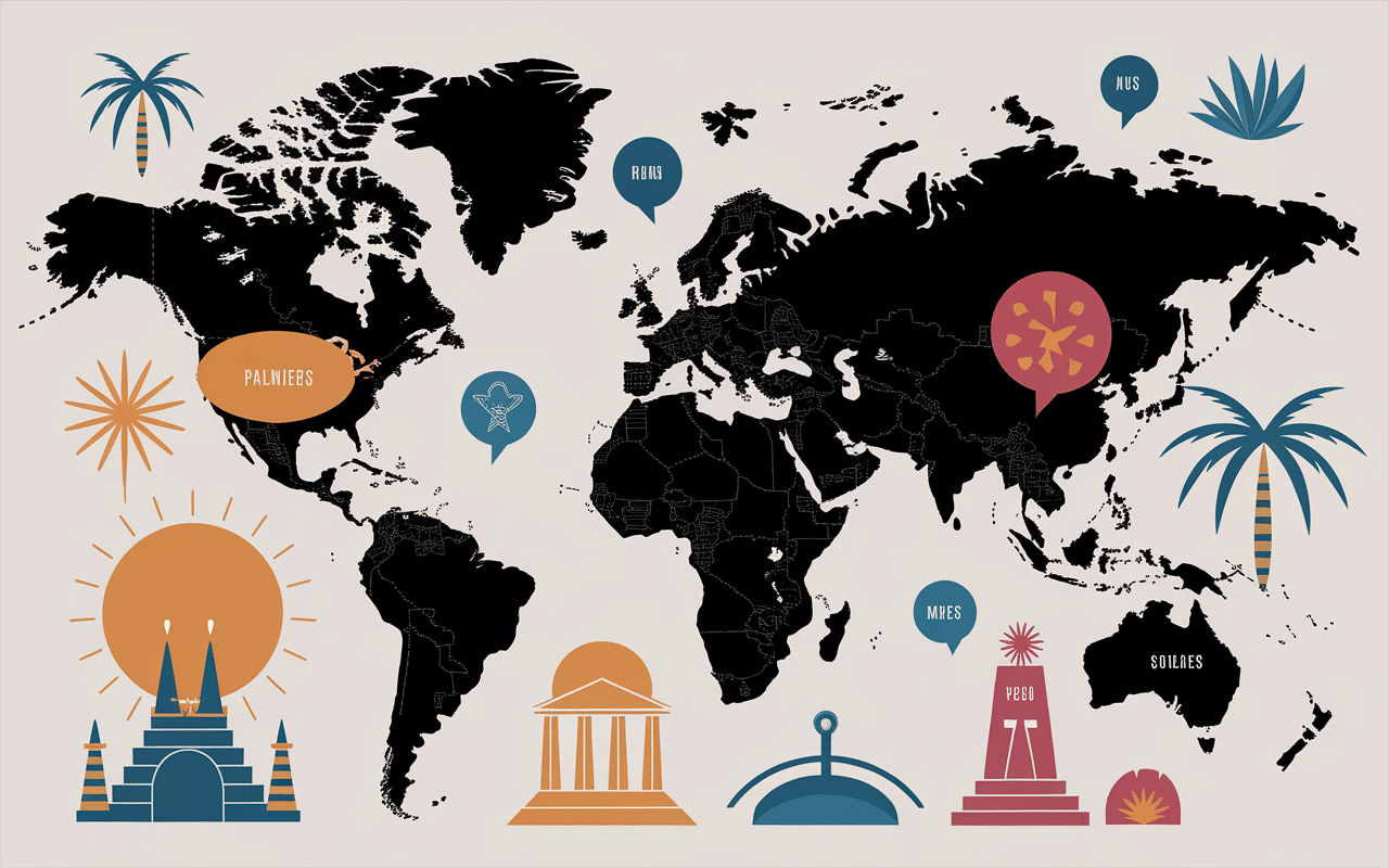 Carte top 10 pays retraités