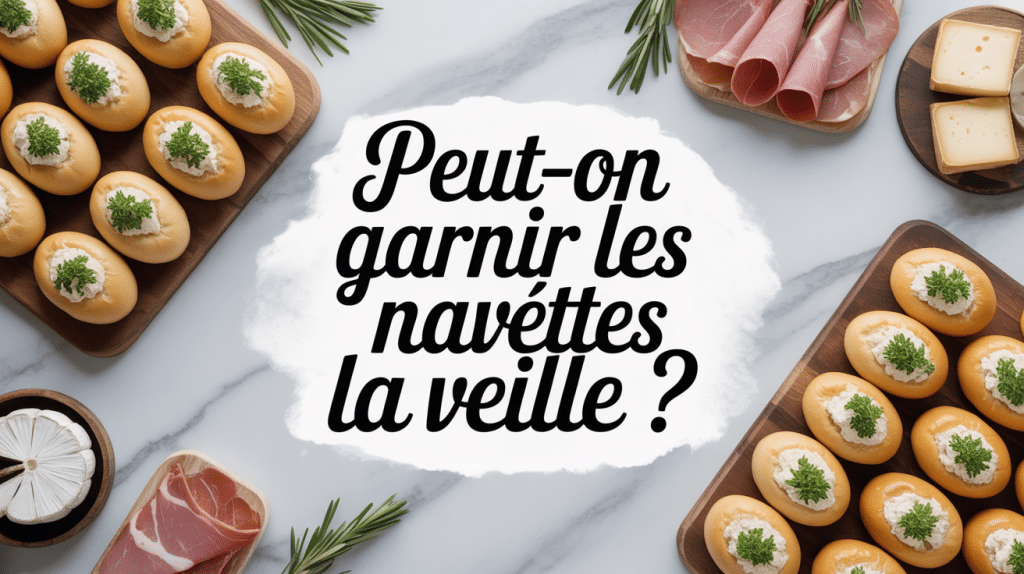 peut on garnir les navettes la veille plateau apéritif