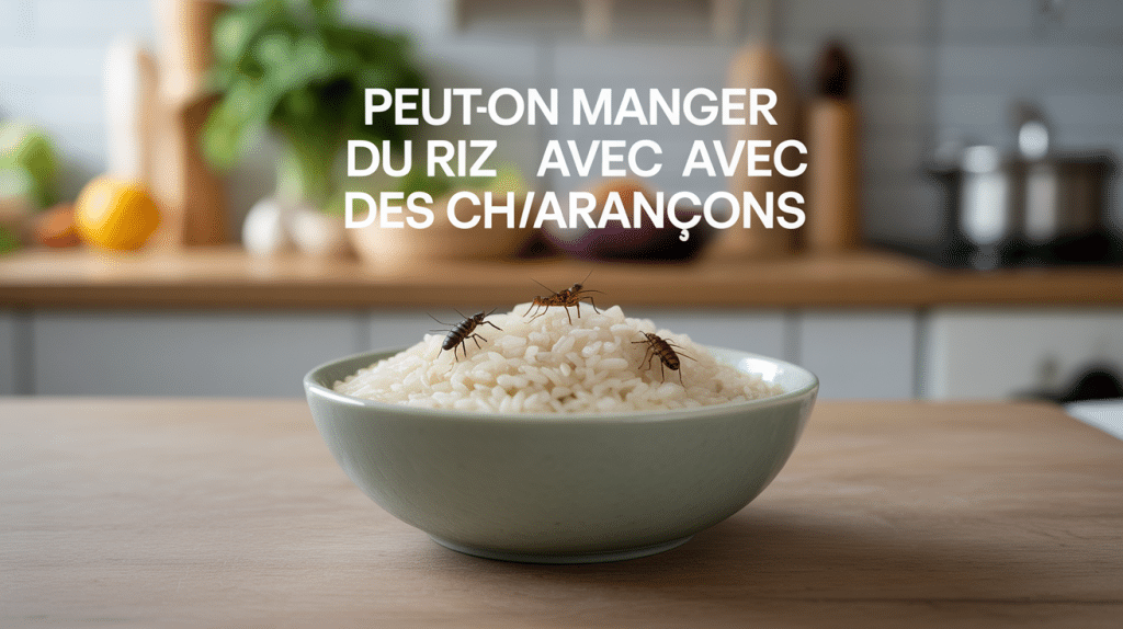 peut on manger du riz avec des charancons bol avec insectes