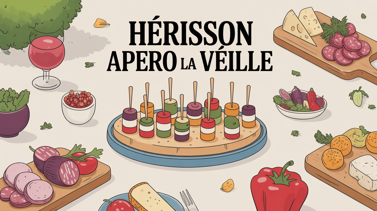 peut-on préparer un hérisson apéro la veille photo plateau apéritif