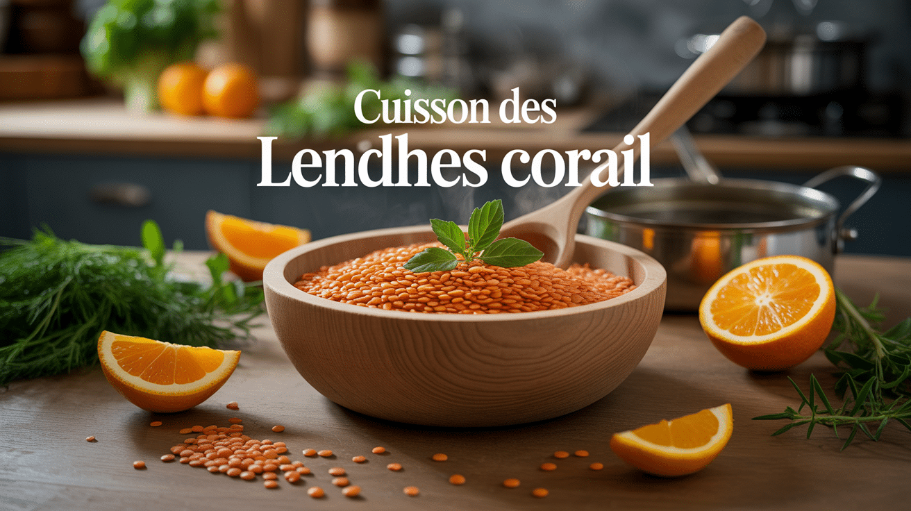 cuisson lentilles corail bol bois vif