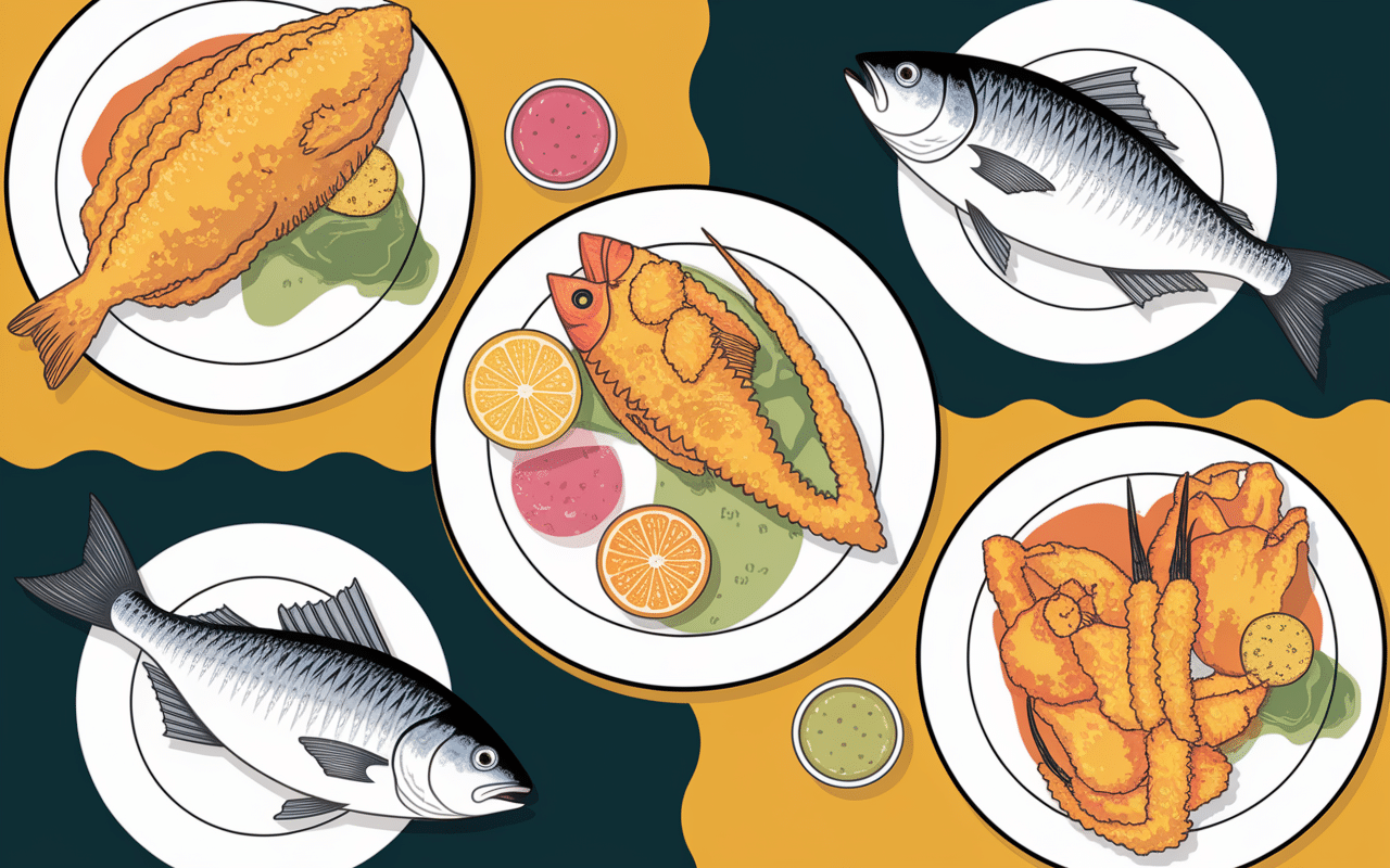 variations fish and chips spitalfields poisson pané crevettes