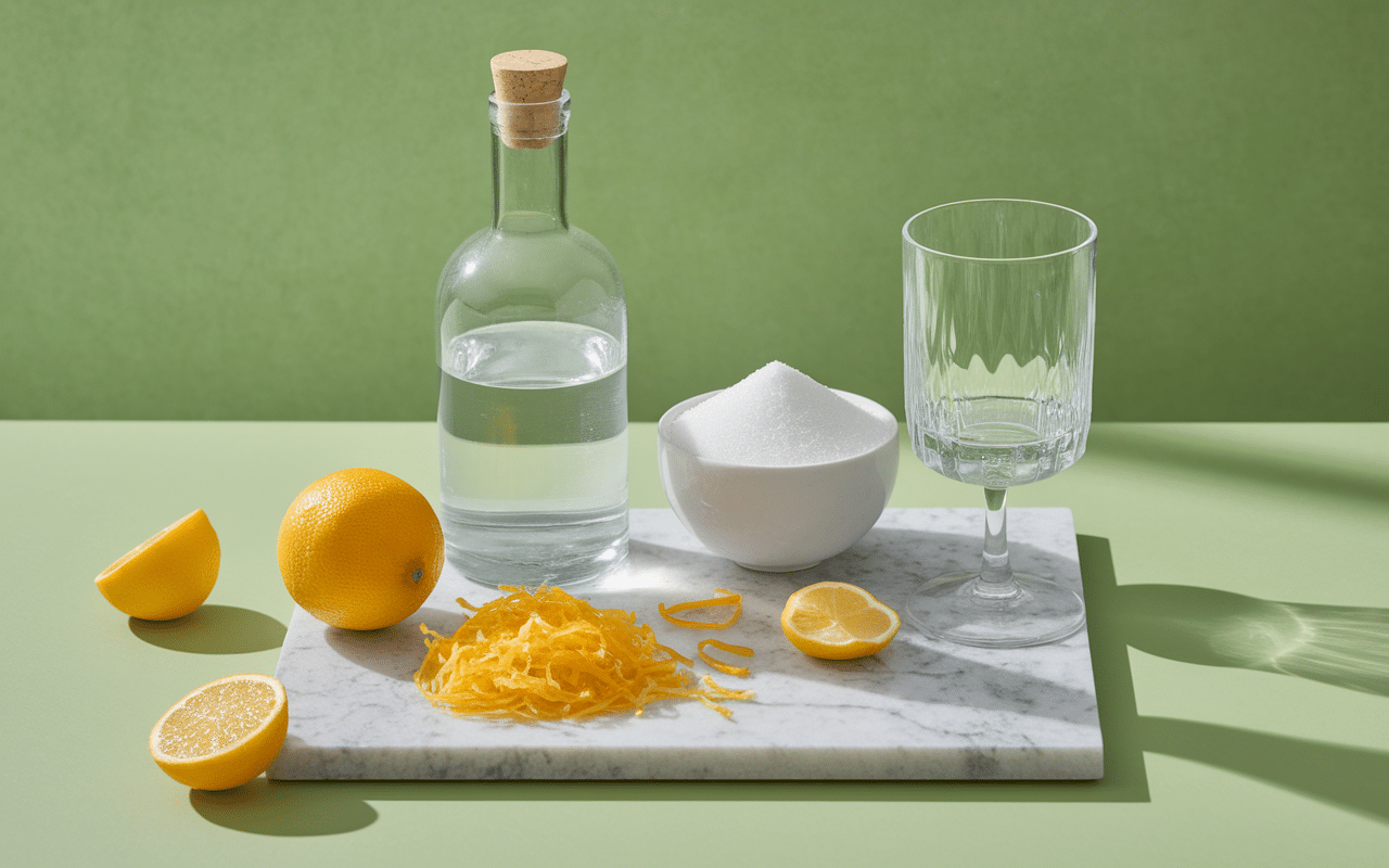 Limoncello recette ingrédients citrons sucre alcool