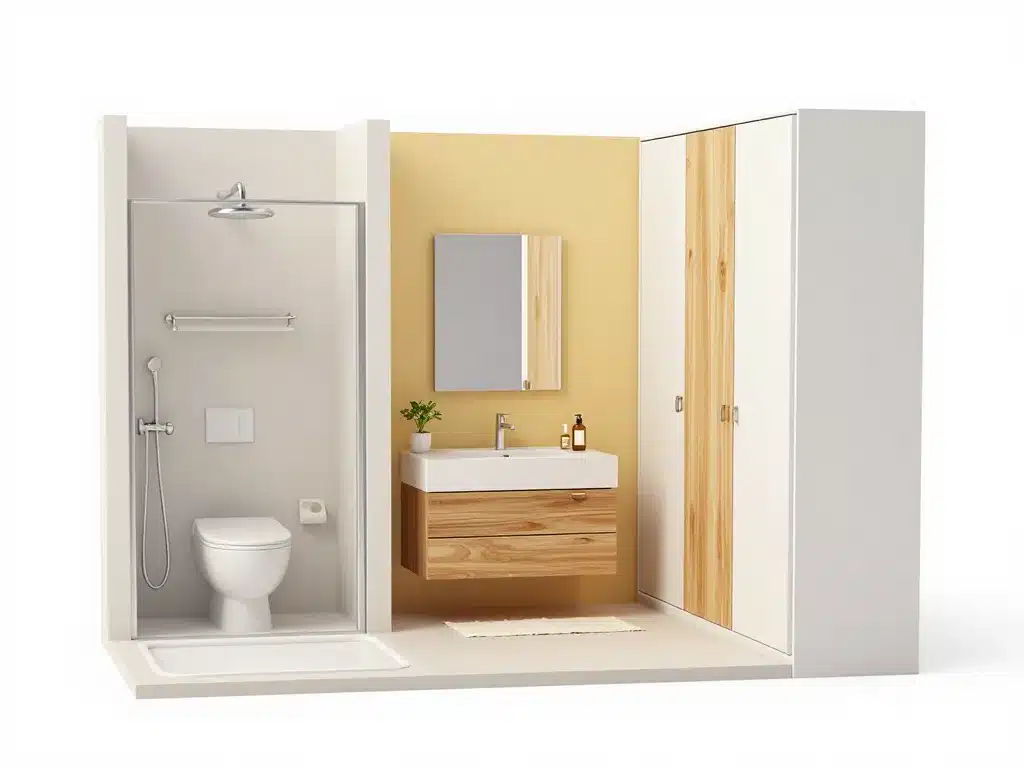 agencement dressing dans salle de bain moderne