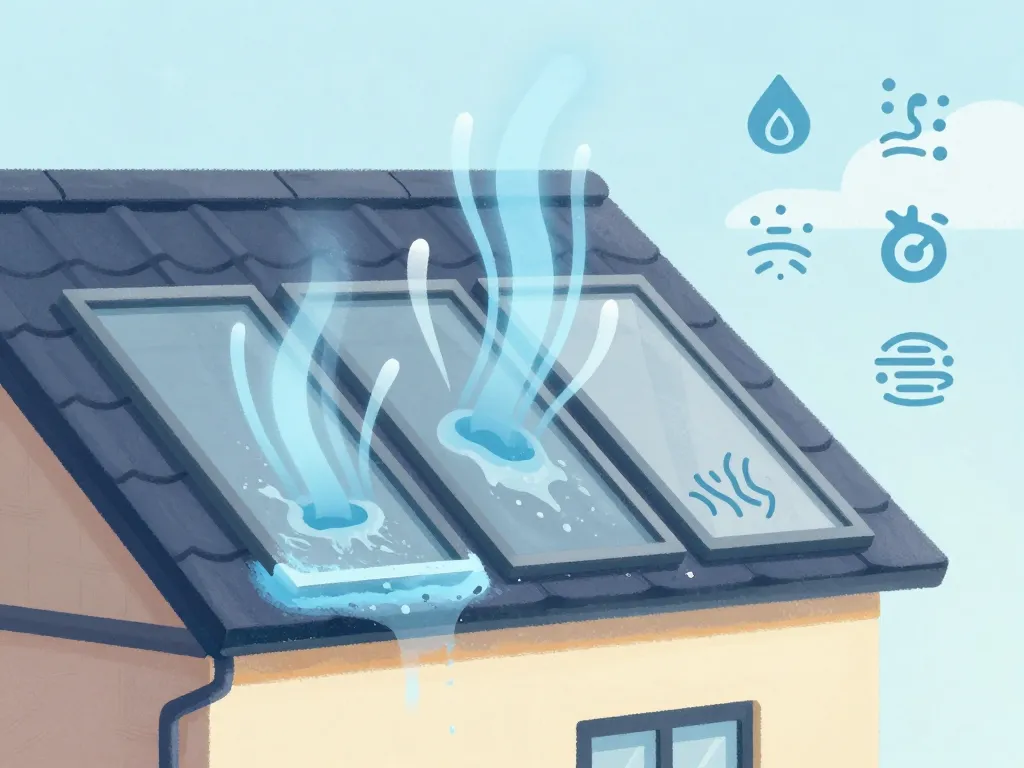 visuel des inconvénients écran sous-toiture condensation et ventilation