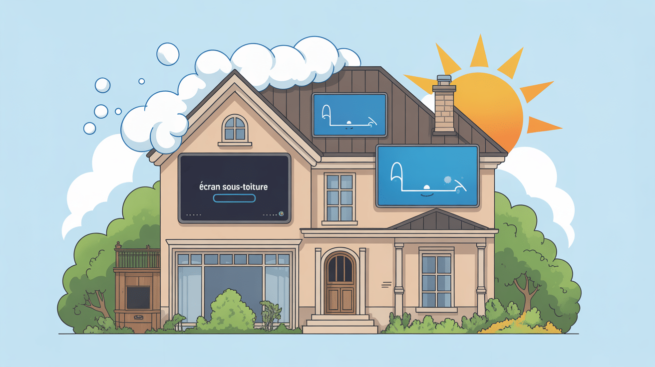 illustration des inconvénients écran sous-toiture et précautions