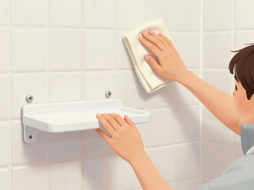 preparation mur installation etagere douche sans percage