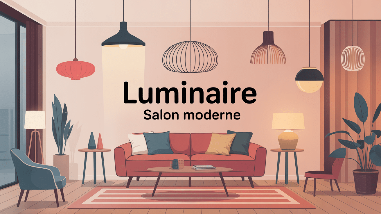 luminaire salon moderne salon design avec éclairage chaleureux