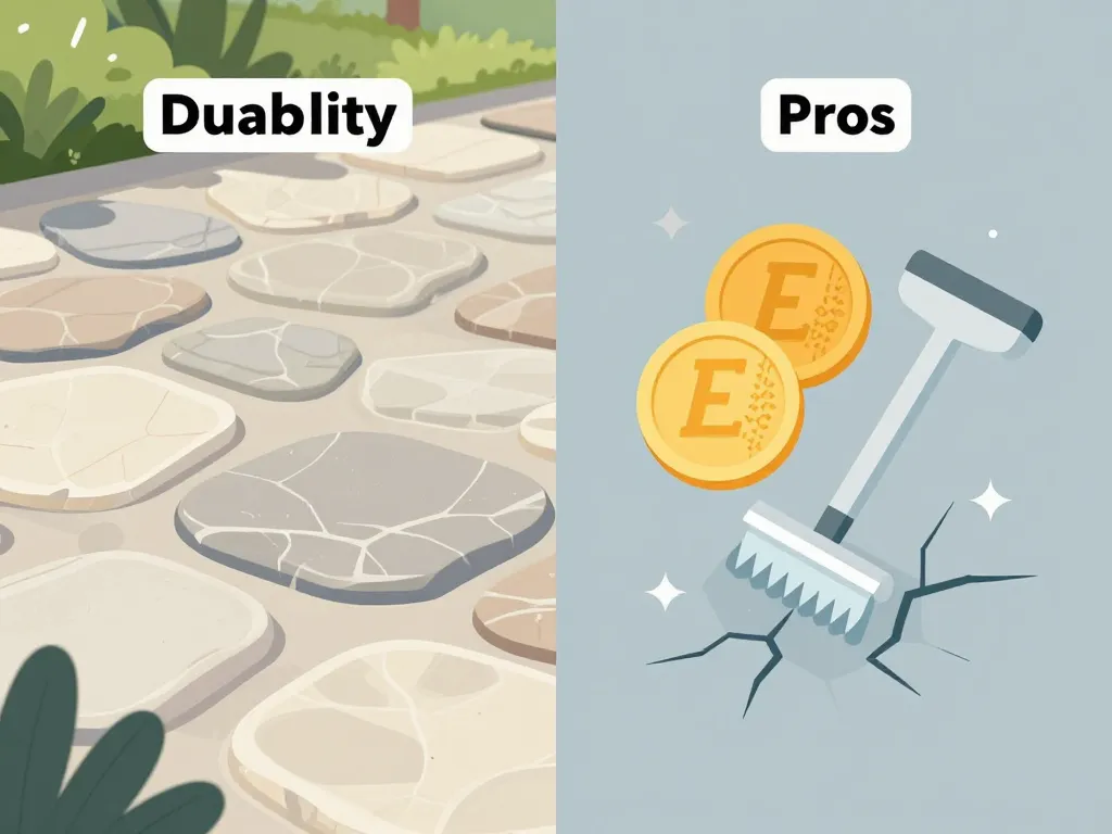 Moquette de pierre avantage et inconvénient illustration symbolique