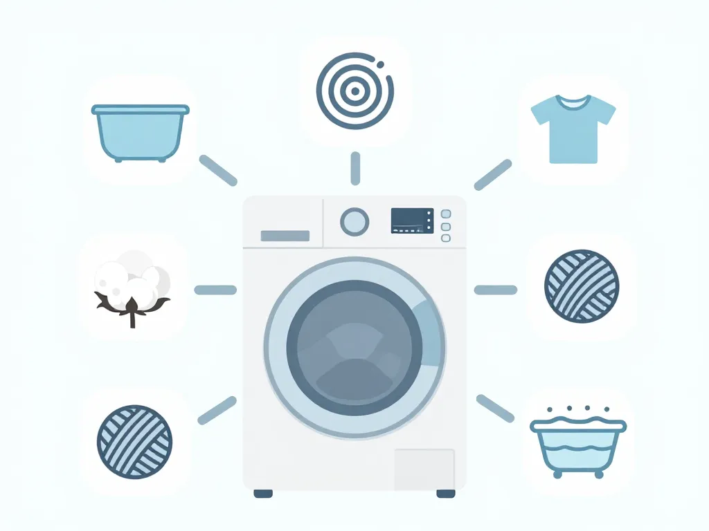 diagramme symboles machine a laver étiquettes