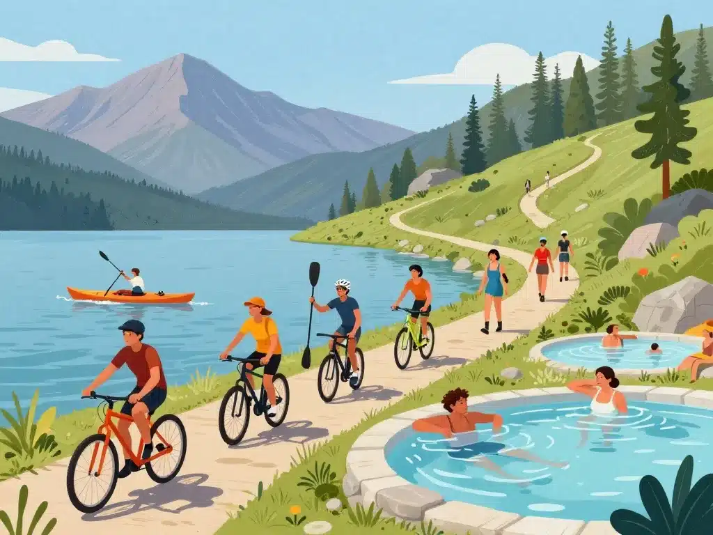 scène activités sportives et détente lac du bourget