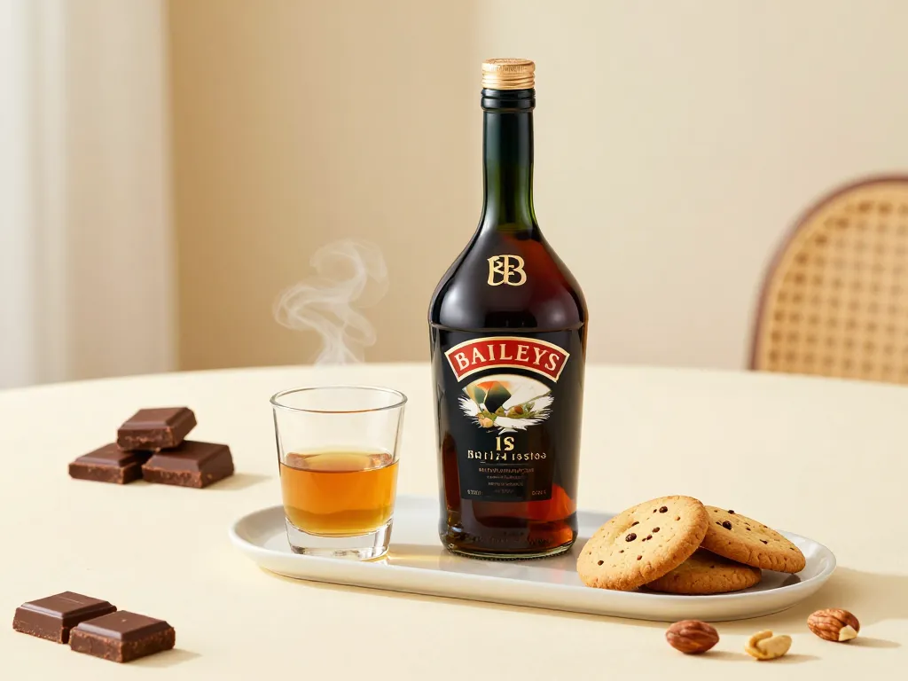 scene baileys verre frais accompagnement gourmand