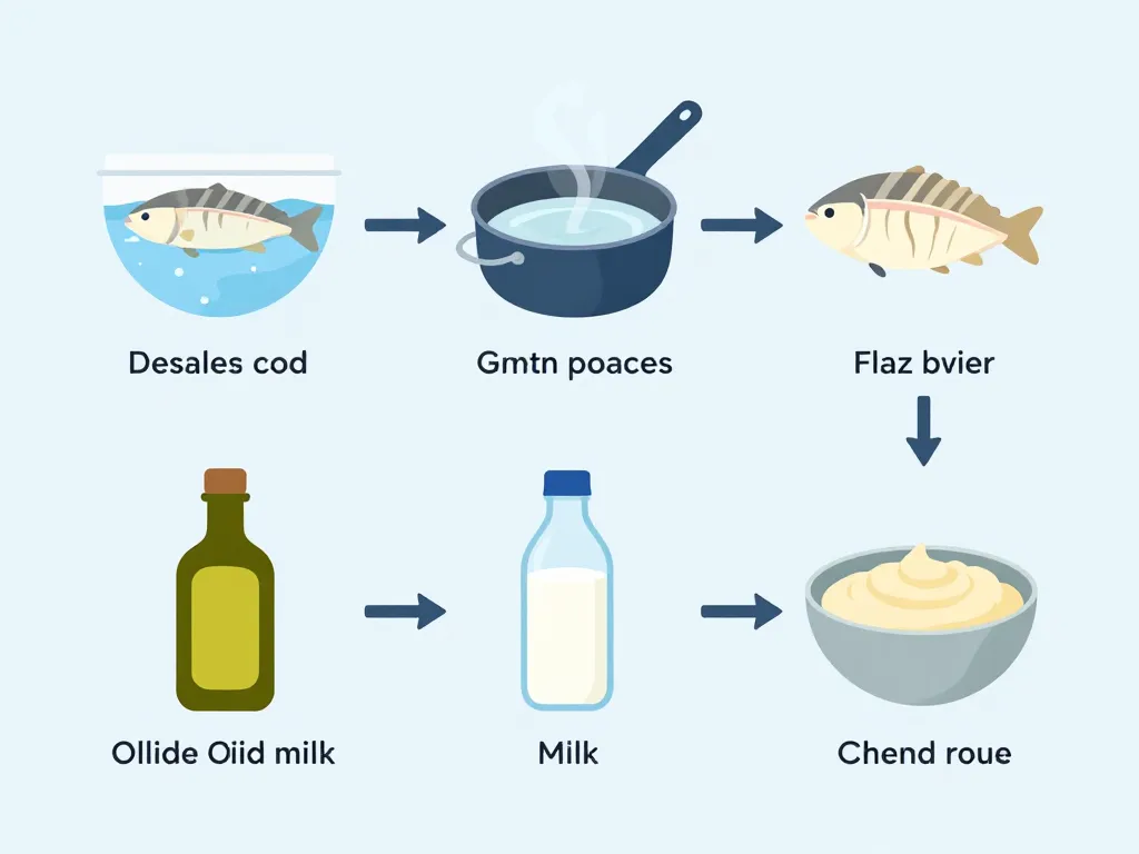 préparation brandade de morue pas à pas