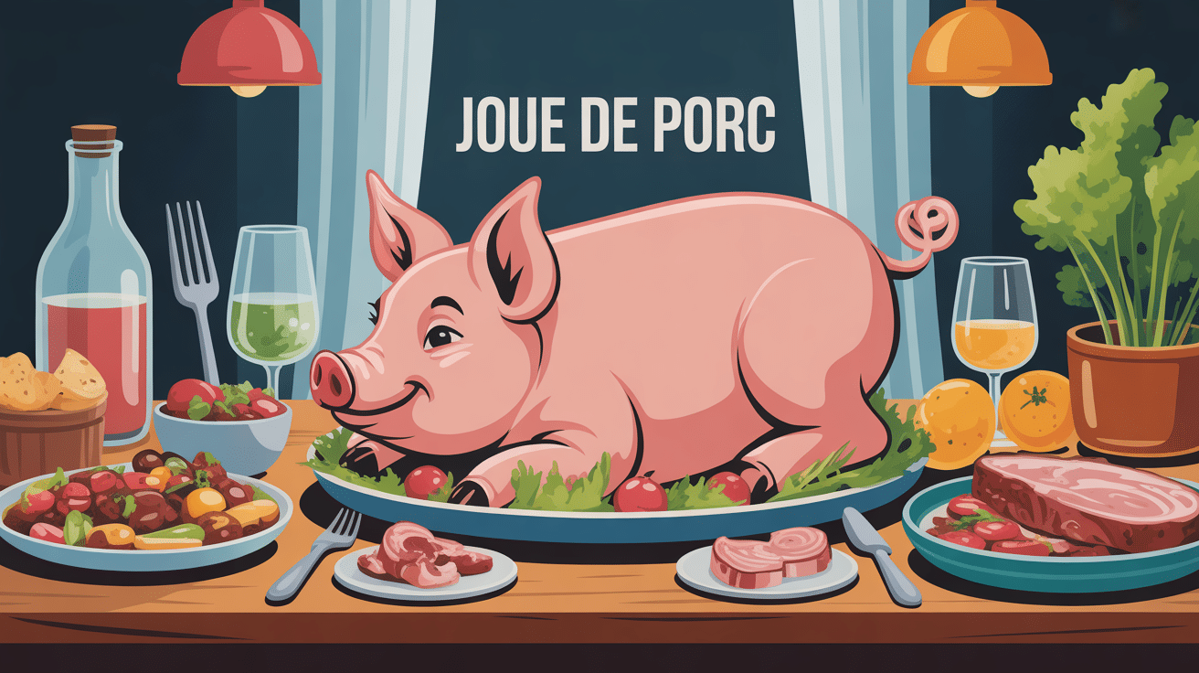 joue de porc plat mijoté ambiance chaleureuse