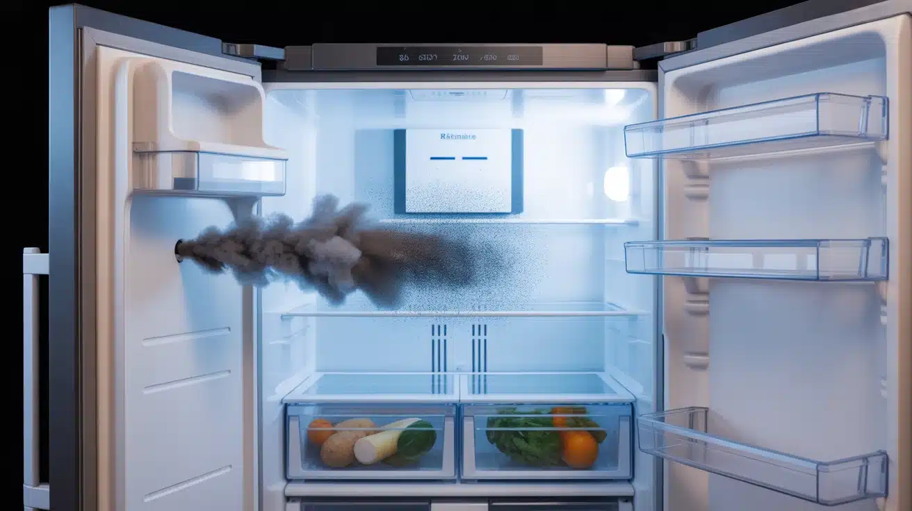 Éliminer une odeur de frigo : nettoyage de la goulotte