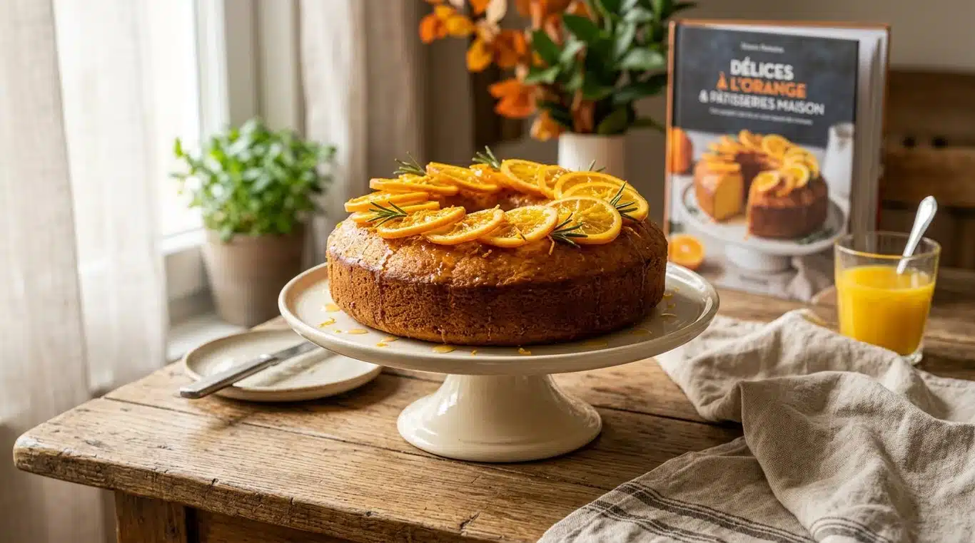 Gâteau fondant à l'orange et au miel