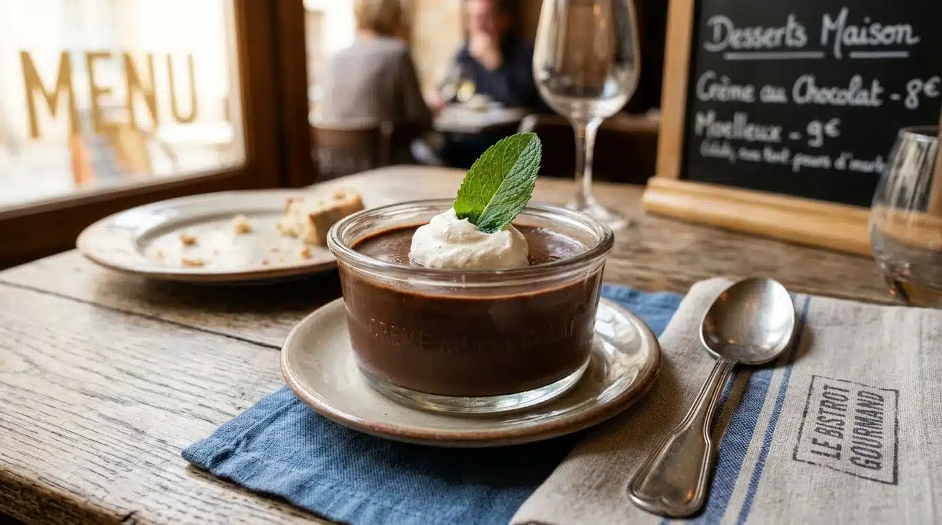 Crème dessert onctueuse au chocolat
