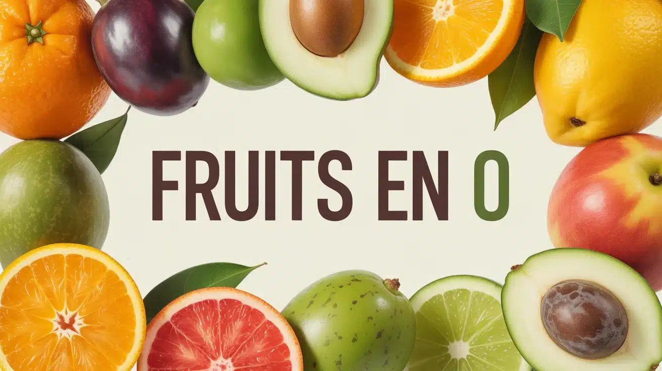 illustration fruits en O orange olive opuntia oca orangelo