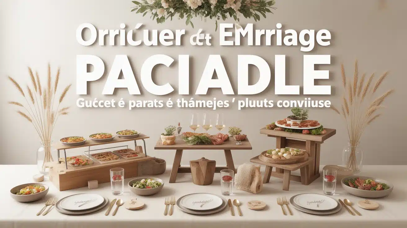 Idée repas mariage simple pas cher : buffet convivial
