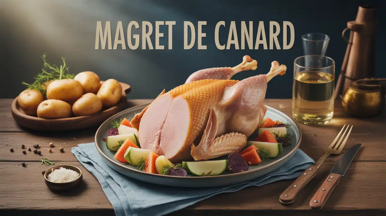 magret de canard avec accompagnements terroir