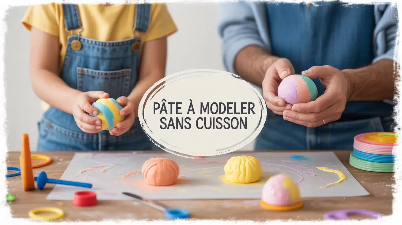 pâte à modeler sans cuisson en atelier créatif