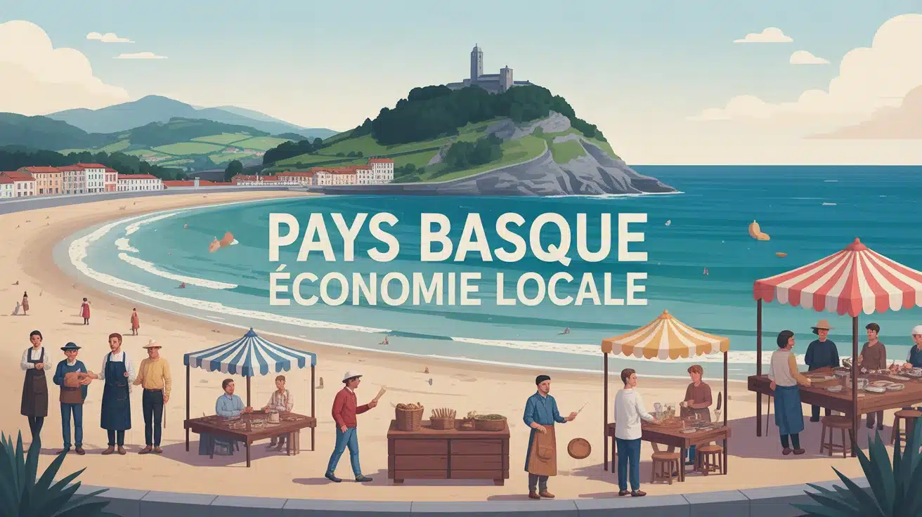 Illustration numérique économie locale Pays Basque