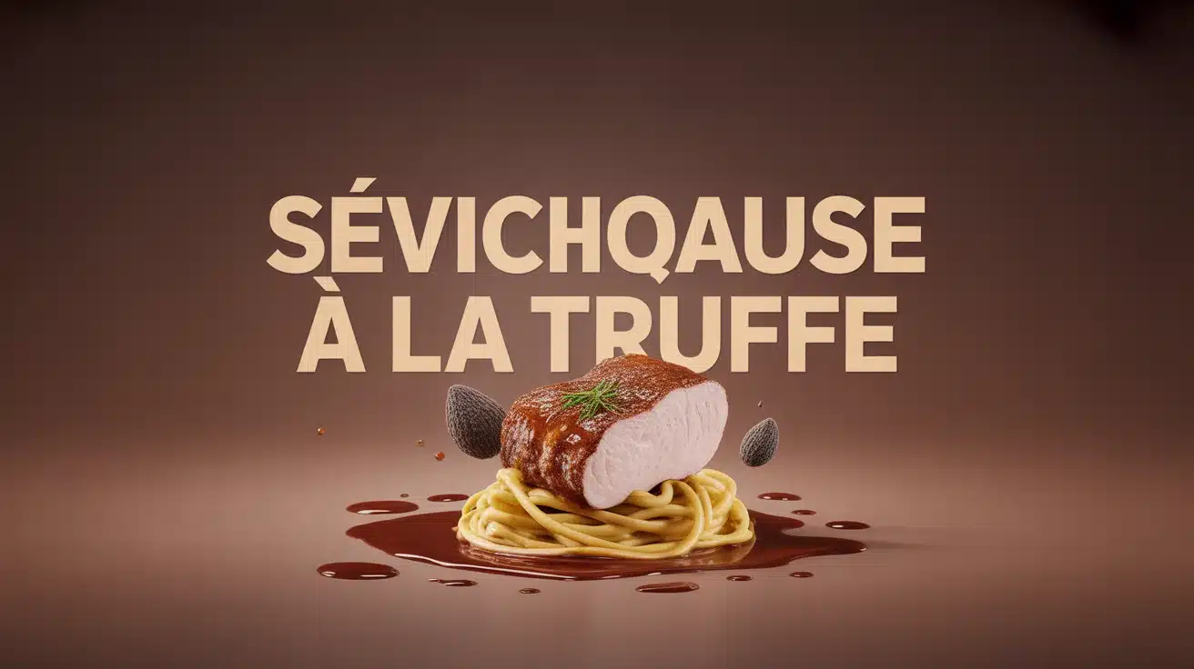 Sauce à la truffe maison onctueuse sur tagliatelles