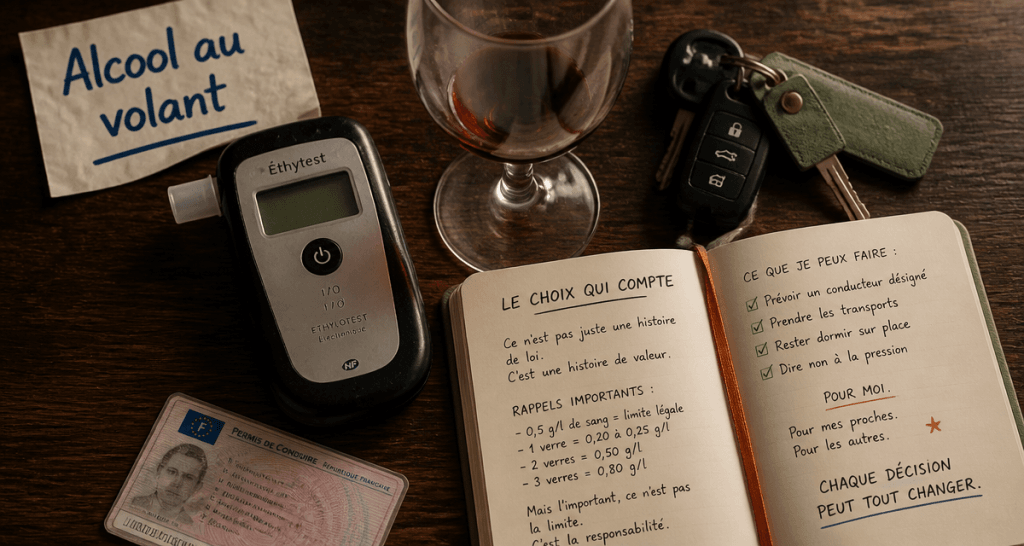 alcool au volant objets permis et éthylotest