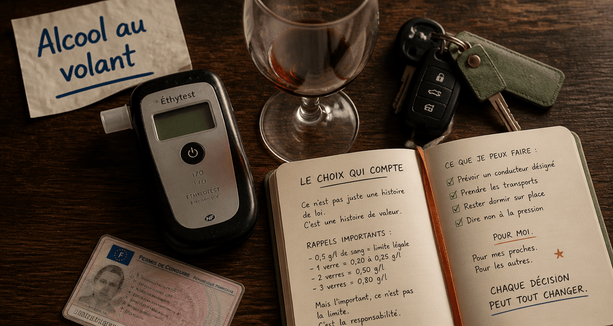 alcool au volant objets permis et éthylotest