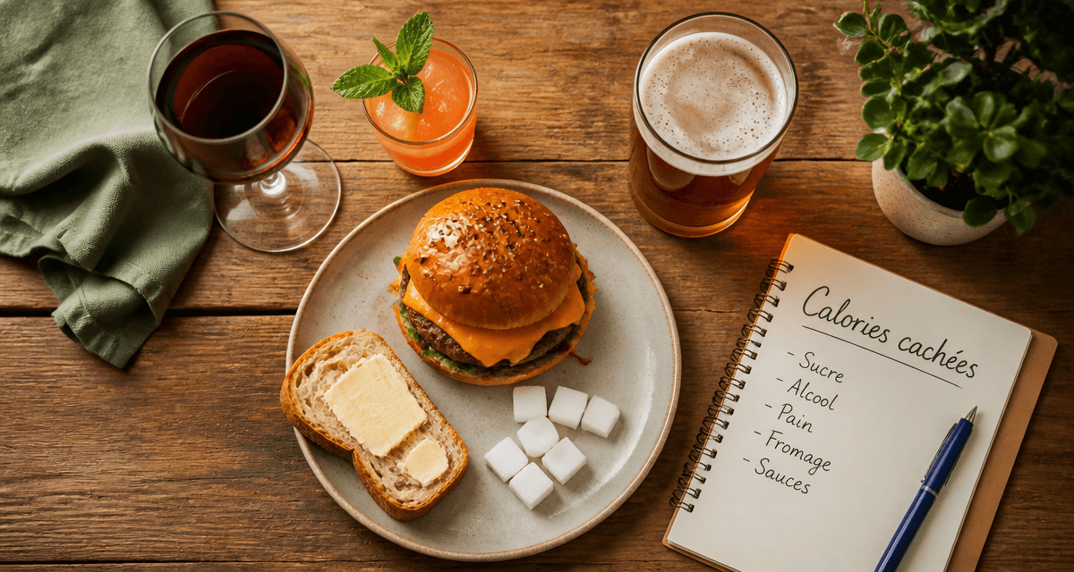 alcool et prise de poids, verres et aliments riches en calories