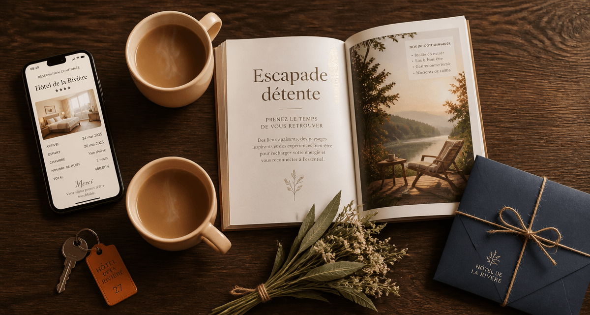 avis weekendesk réservation hôtel flat lay