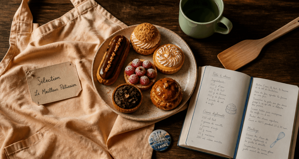 benjamin meilleur patissier pâtisseries carnet plan de travail