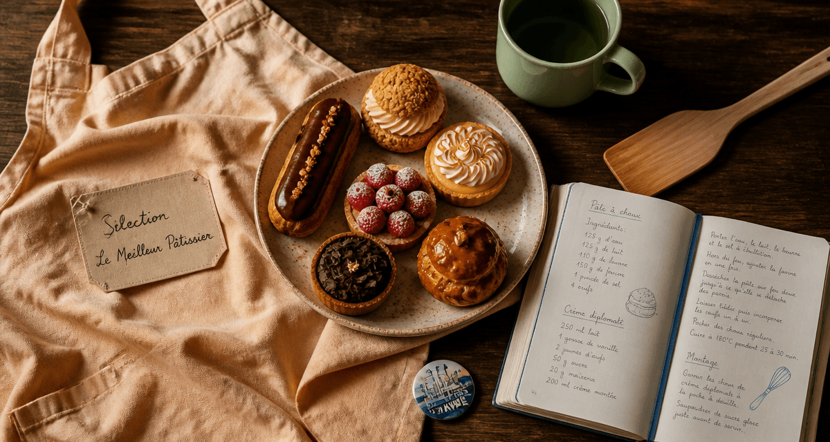 benjamin meilleur patissier pâtisseries carnet plan de travail