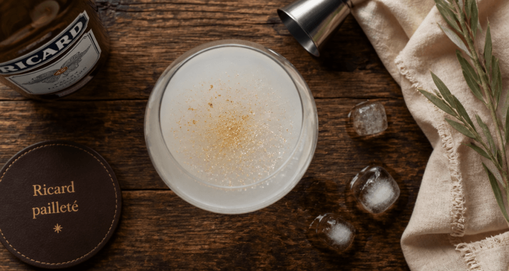peut on boire du ricard pailleté verre cristaux pastis
