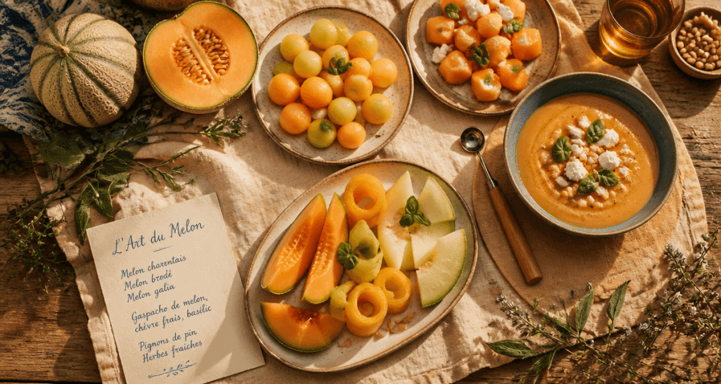 recette melon gaspacho au basilic et chèvre