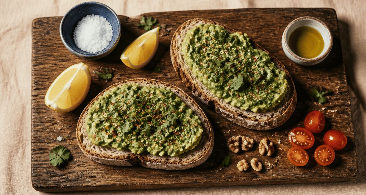 recettes toast avocat sur pain levain avec toppings