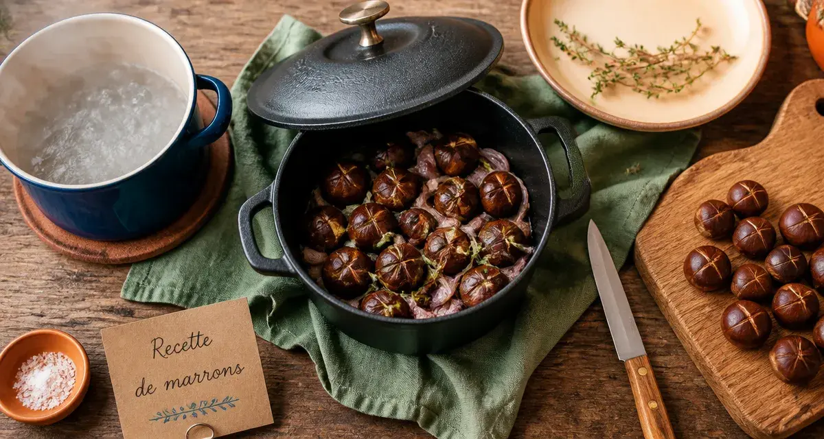 Recette marron : poêlée fondante, marrons à éplucher et poêlée