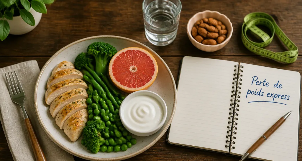 regime rapide et efficace plateau repas sain