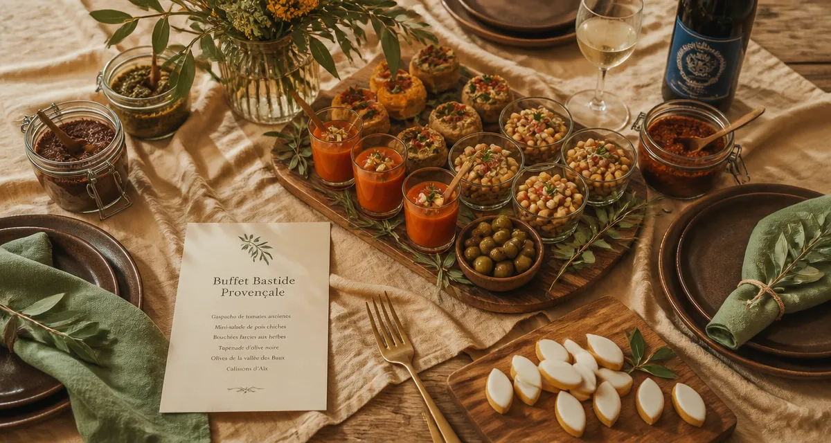Traiteur aix en provence : buffet provençal, verrines et bouchées