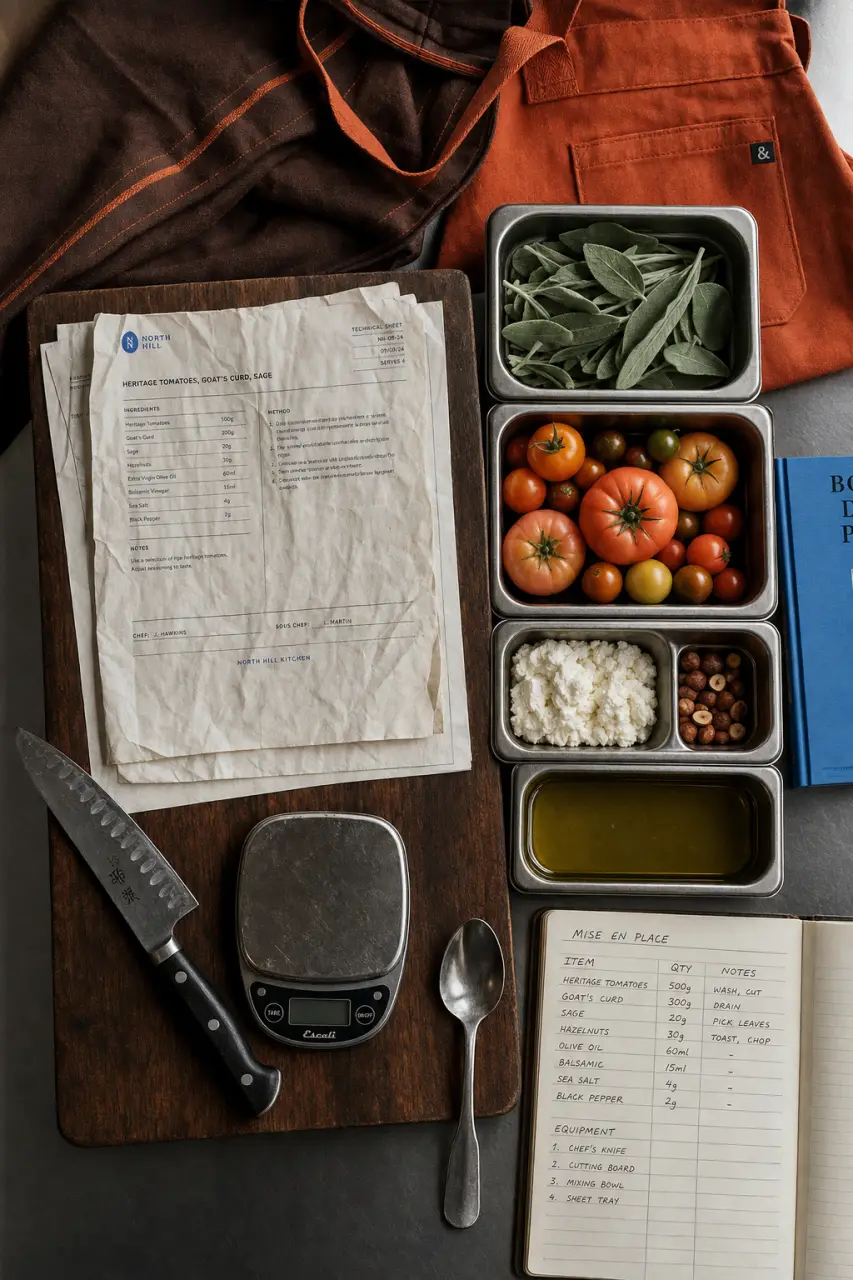 Devenir chef cuisinier : planche cuisine pro, couteau émoussé et fiches techniques, erreurs à éviter