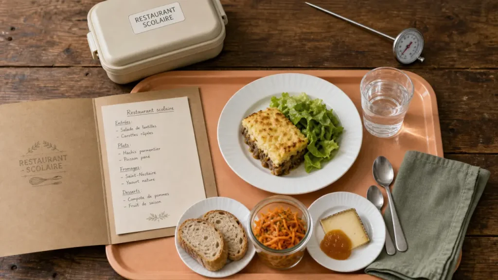 Restaurant scolaire : menus de la cantine et hygiène