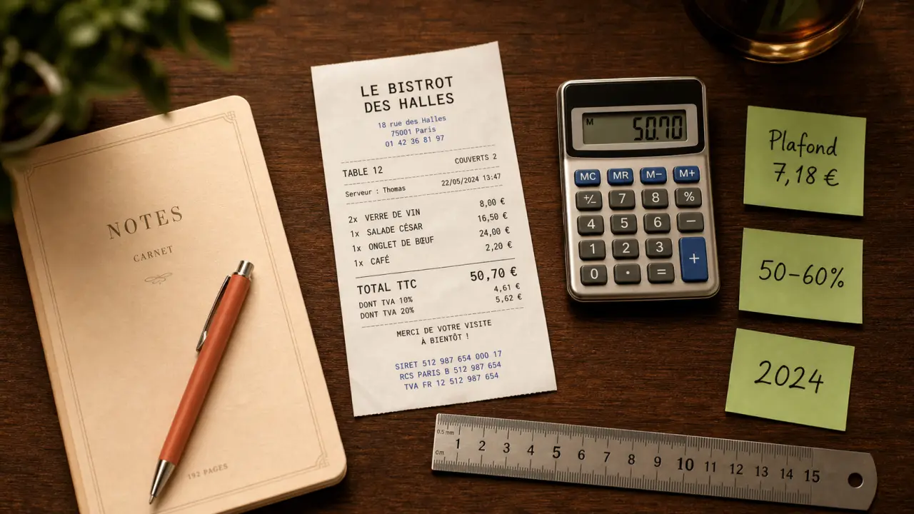 Valeur ticket restaurant 2024 : exonération 7,18 € pour l’employeur
