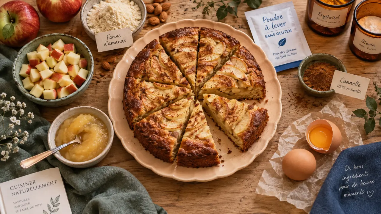 Recette gâteau sans sucre pour diabétique : cake aux pommes sans sucre
