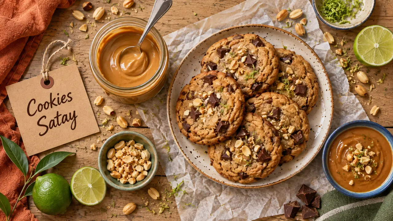 Recette au beurre de cacahuète : cookies satay et sauce satay